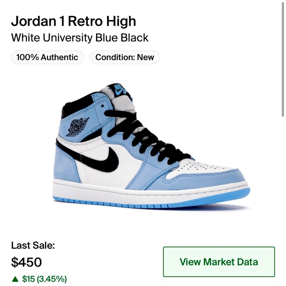 Jordan 1 university blue